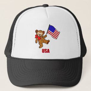 USA-Teddybär Truckerkappe