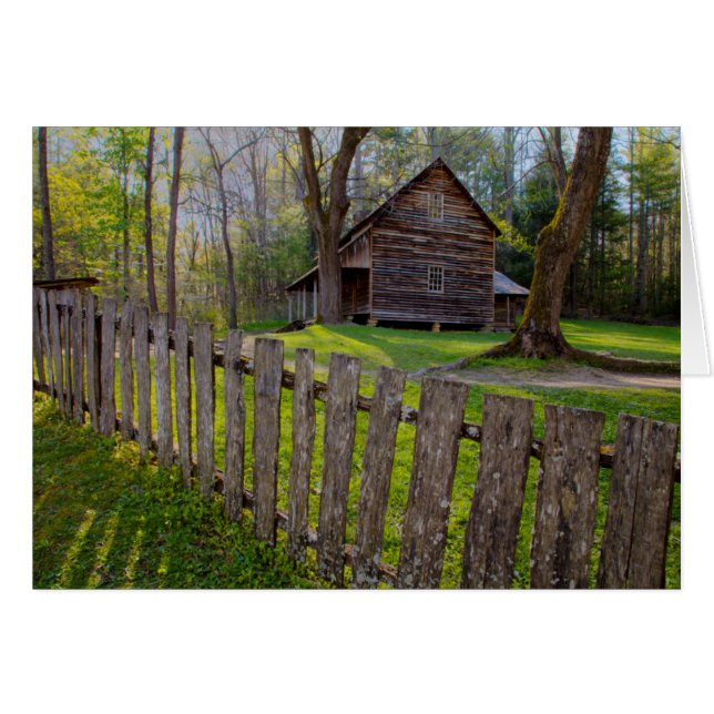 USA, Tennessee, Cabin in Cades Cove (Vorderseite (Horizontal))