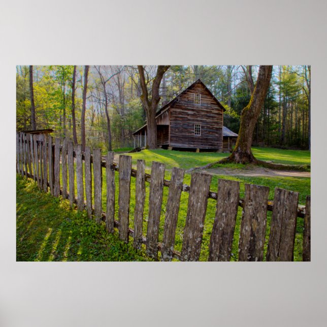 USA, Tennessee, Cabin in Cades Cove Poster (Vorne)