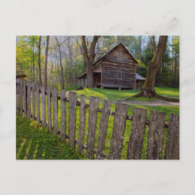 USA, Tennessee, Cabin in Cades Cove Postkarte (Vorderseite)