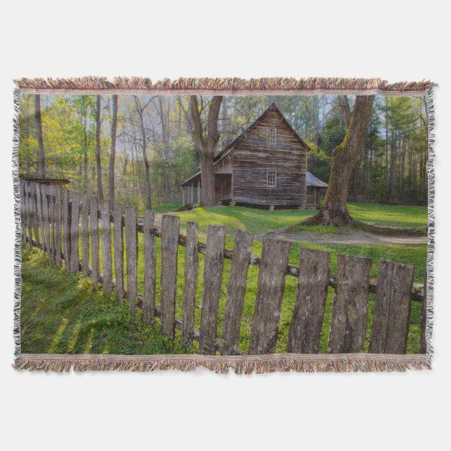 USA, Tennessee, Kabine in Cades Cove Decke (Vorderseite)
