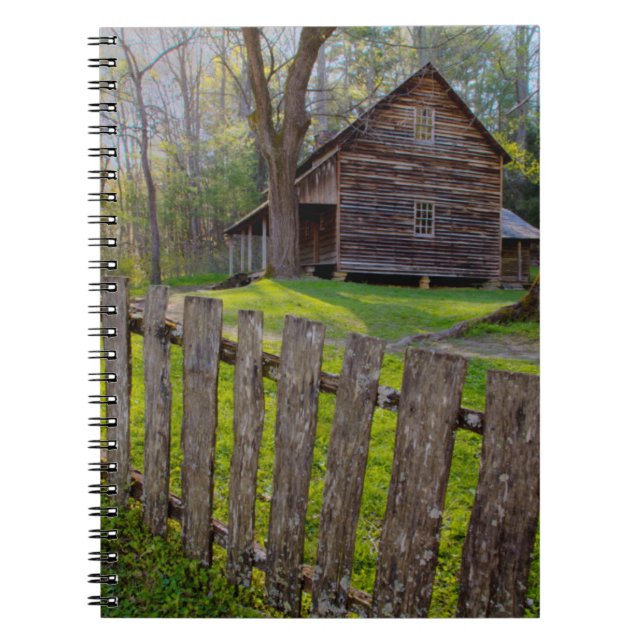 USA, Tennessee, Kabine in Cades Cove Notizblock (Vorderseite)