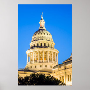USA, Texas, Austin. Hauptstadt Gebäude (1888) 2 Poster