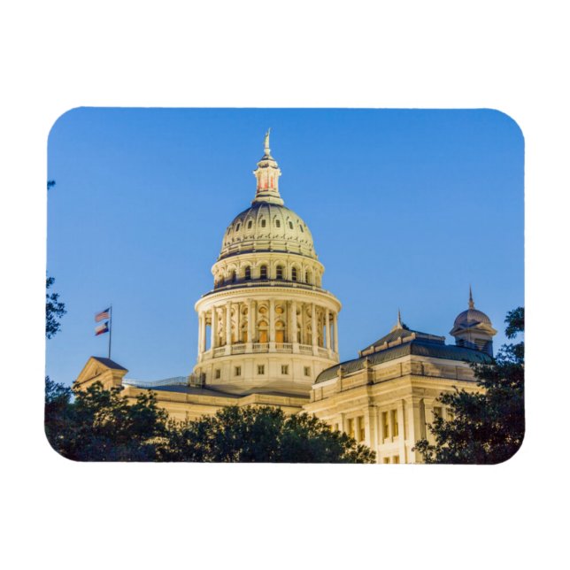 USA, Texas, Austin. Hauptstadt Gebäude (1888) 3 Magnet (Horizontal)