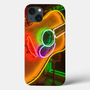 USA, Texas, Austin. Neon-Gitarre bei Erpressung title_seo2