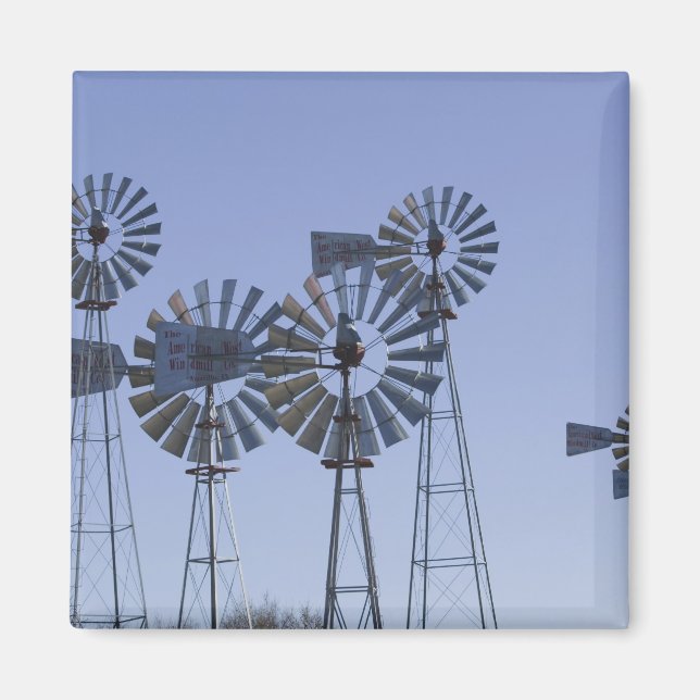 USA, TEXAS, Lubbock: American Wind Power Centre Magnet (Vorne)