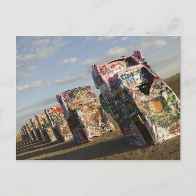 USA, TEXAS, Panhandle Area, Amarillo: Cadillac Postkarte (Vorderseite)