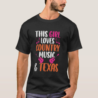 USA Texas Rock and Roll Rock Band Gitarre Land M T-Shirt