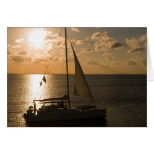 USA, Texas, South Padre Island. Segelboot
