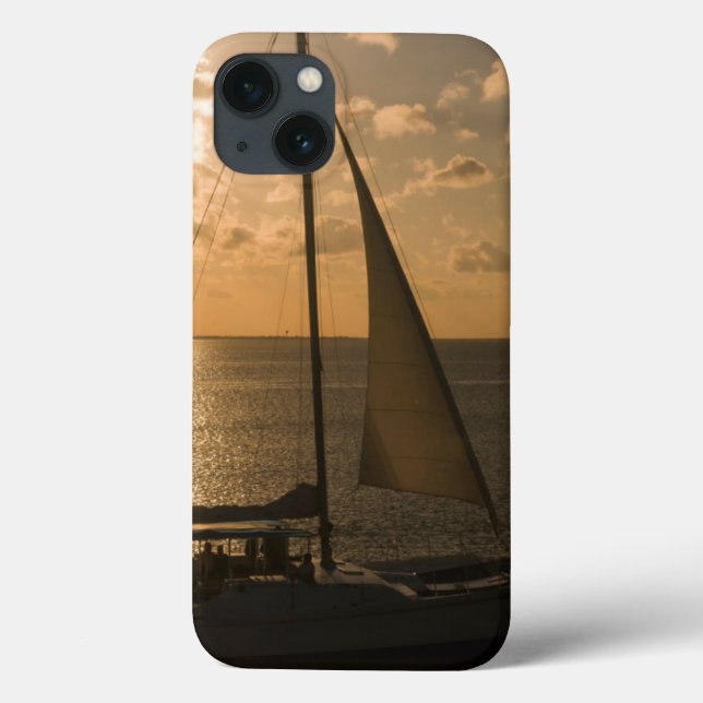 USA, Texas, South Padre Island. Segelboot Case-Mate iPhone Hülle (Rückseite)
