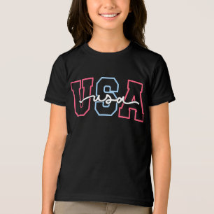 USA Text 4. Juli Design-62118 Tri-Blend Shirt
