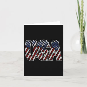 Usa Text Flag Shirt - Amerikanische Flagge Patriot Karte