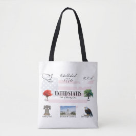 USA Themed Tote Bag Tasche