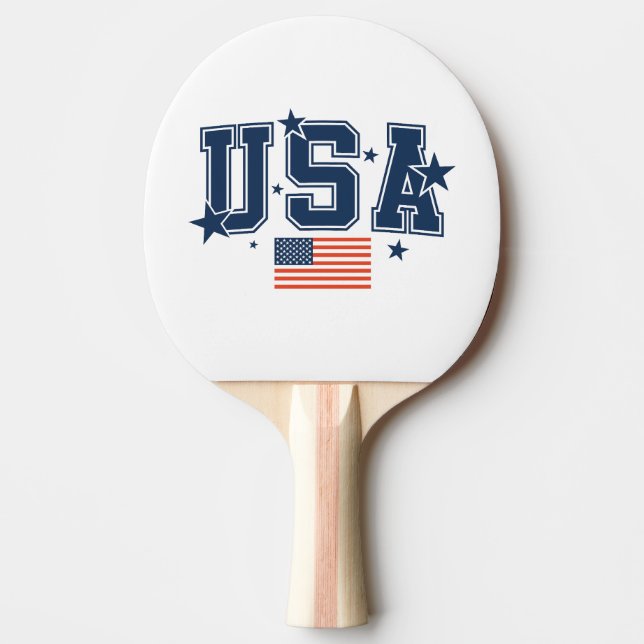 USA  TISCHTENNIS SCHLÄGER (Vorderseite)