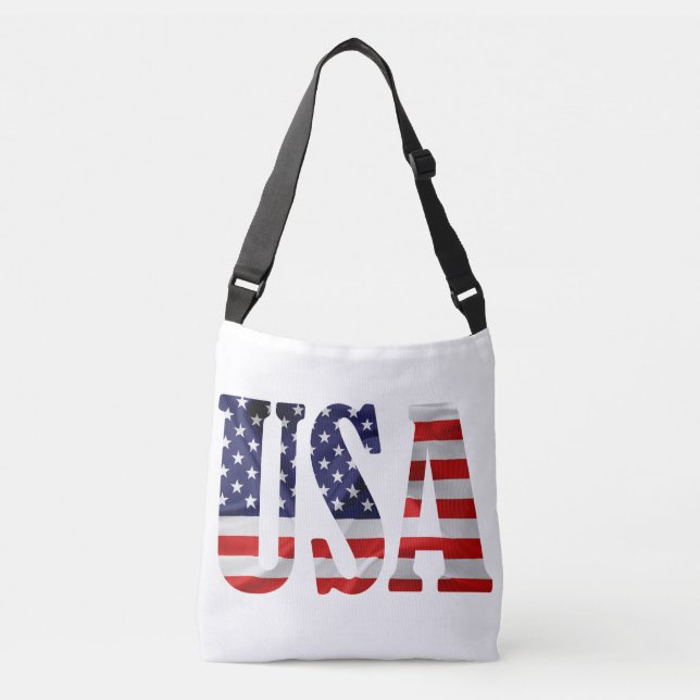 USA TRAGETASCHEN MIT LANGEN TRÄGERN (Vorderseite)