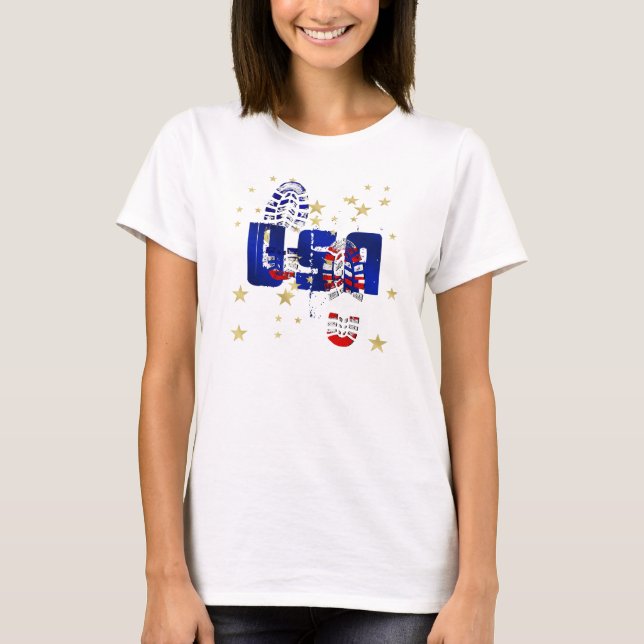 USA Training motivierend Geschenke und Ausrüstung T-Shirt (Vorderseite)