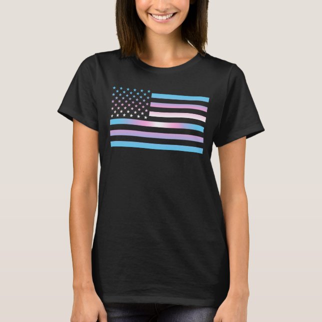 USA Trans Pride Patriotic T-Shirt (Vorderseite)