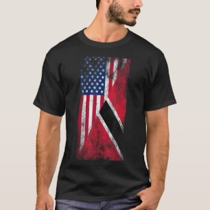 USA & Trinidad & Tobago Flags - USA, Tri T-Shirt