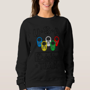 Usa Trinkteam Bier Bierparty Sweatshirt