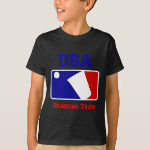 USA-Trinkteam Lustige Party Beer-Pong-Spiel T-Shirt