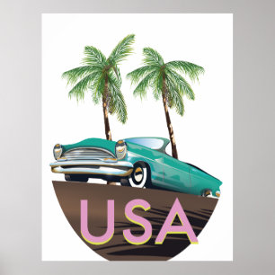 USA Tropical Poster