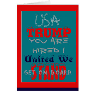 USA Trump Sie sind eingestellt! Vereint stehen wir