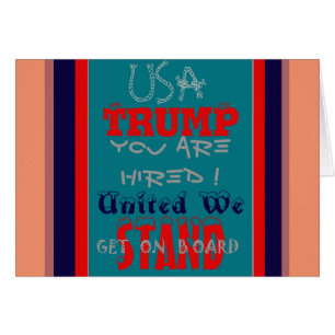 USA Trump Vous Êtes Embauché ! Nous Sommes Unis !