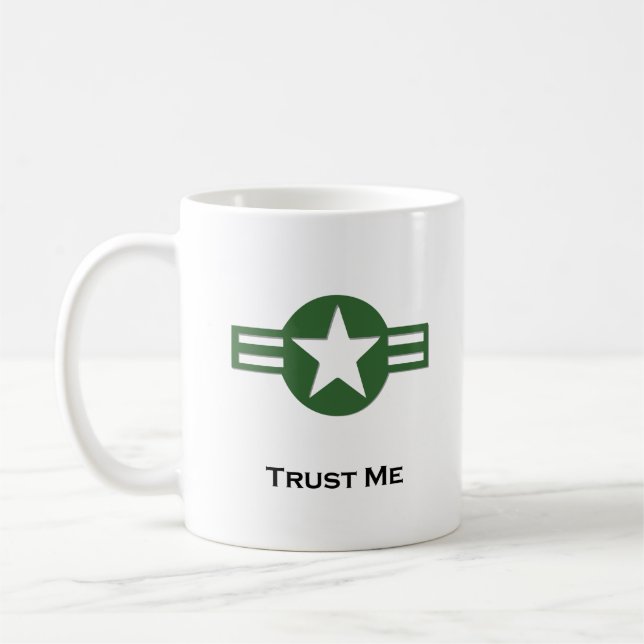 USA Trust Me Green Kaffeetasse (Links)