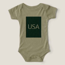 "USA Typography in Green - Stylo & Bold Text Des