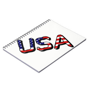 USA überlagern sich auf US-Flag Notizblock