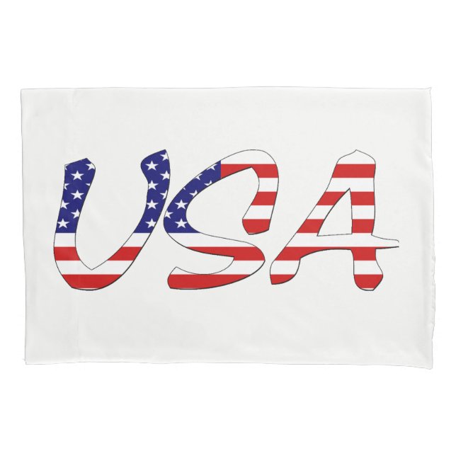 USA überlagern sich auf US-Flagge Kissenbezug (Vorderseite)