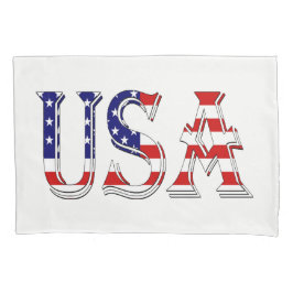USA überlagern sich auf US-Flagge Kissenbezug