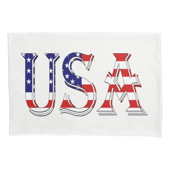 USA überlagern sich auf US-Flagge Kissenbezug (Vorderseite)