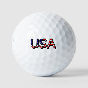 USA überlagert auf US-Flagge be6 gbcnt Golfball