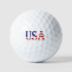 USA überlagert auf US-Flagge be6 gbcnt Golfball