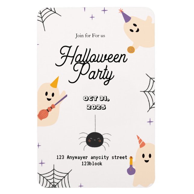 "USA UK Kanada Halloween-Party Einladungen Magnet (Vertikal)