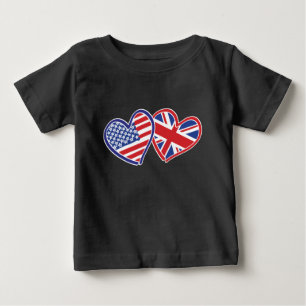 USA - UK-Liebe Baby T-shirt