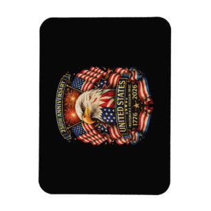USA Unabhängigkeit 250. Jubiläum 1776 2026 Patri Magnet