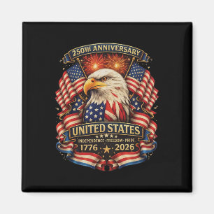 Usa Unabhängigkeit 250. Jubiläum 1776 2026 Patri Magnet