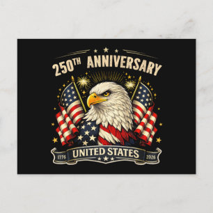 USA Unabhängigkeit 250. Jubiläum 1776 2026 Patri Postkarte