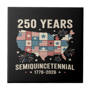 USA Unabhängigkeit 250. Jubiläum Fliese