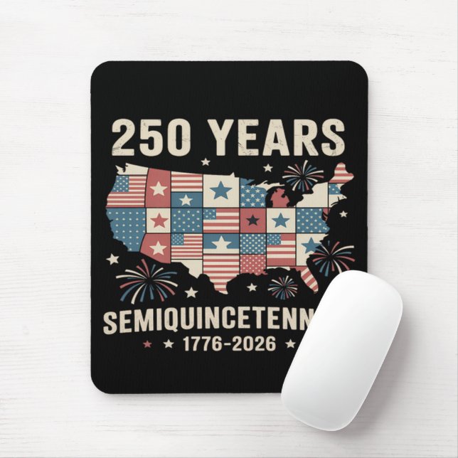 USA Unabhängigkeit 250. Jubiläum Mousepad (Mit Mouse)