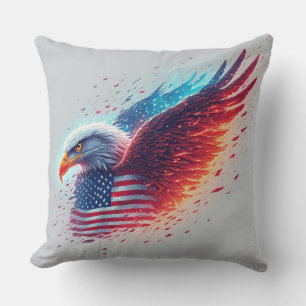 USA Unabhängigkeitstag Adler Design Kissen