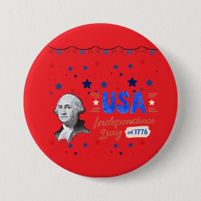 USA Unabhängigkeitstag Button (Vorderseite)
