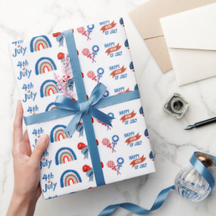 USA Unabhängigkeitstag Geschenkverpackungsmuster Geschenkpapier