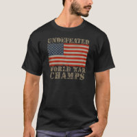USA, unbesiegte Weltkrieg-Meister