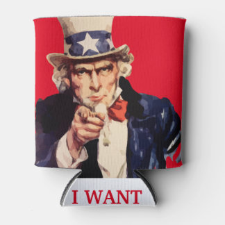 USA Uncle Sam Patriotic Can Cooler Dosenkühler