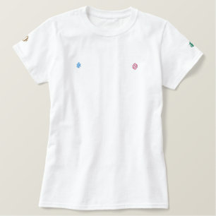 USA und UK besticktes Hemd T-Shirt