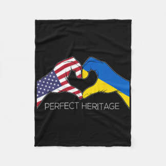 Usa und Ukraine Ukrainisch Amerikanisches Perfekte Fleecedecke