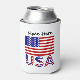 USA und Vereinigte Staaten von Amerika Flagge Pers Dosenkühler